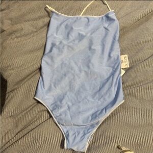 Maryam Nassir Zadeh For J Crew Swimsuit Baby Blue Size 8